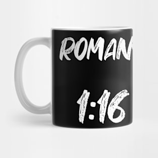 Romans 1:16 Bible Verse Text Mug